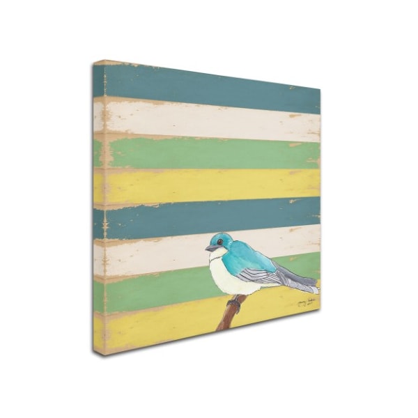 Tammy Kushnir 'Little Blue Bird' Canvas Art,14x14